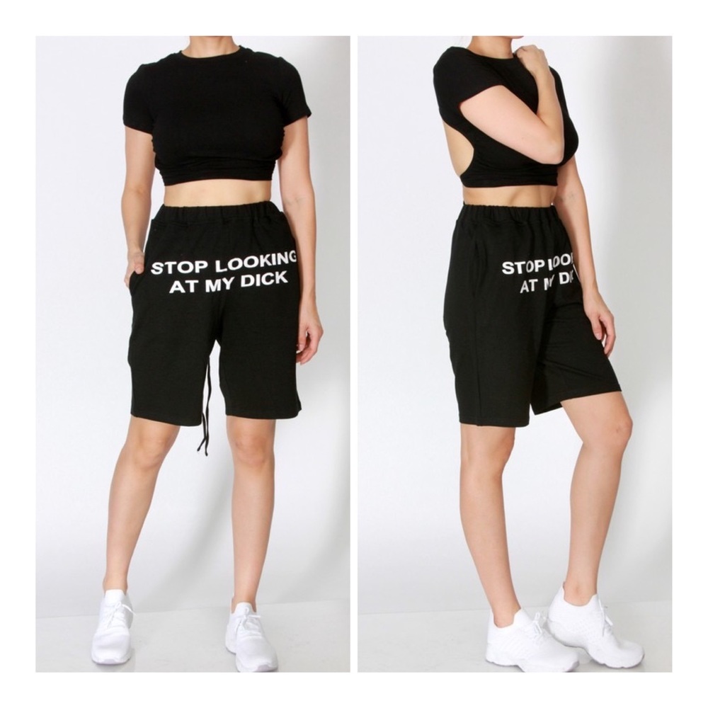 Letter Printed Shorts